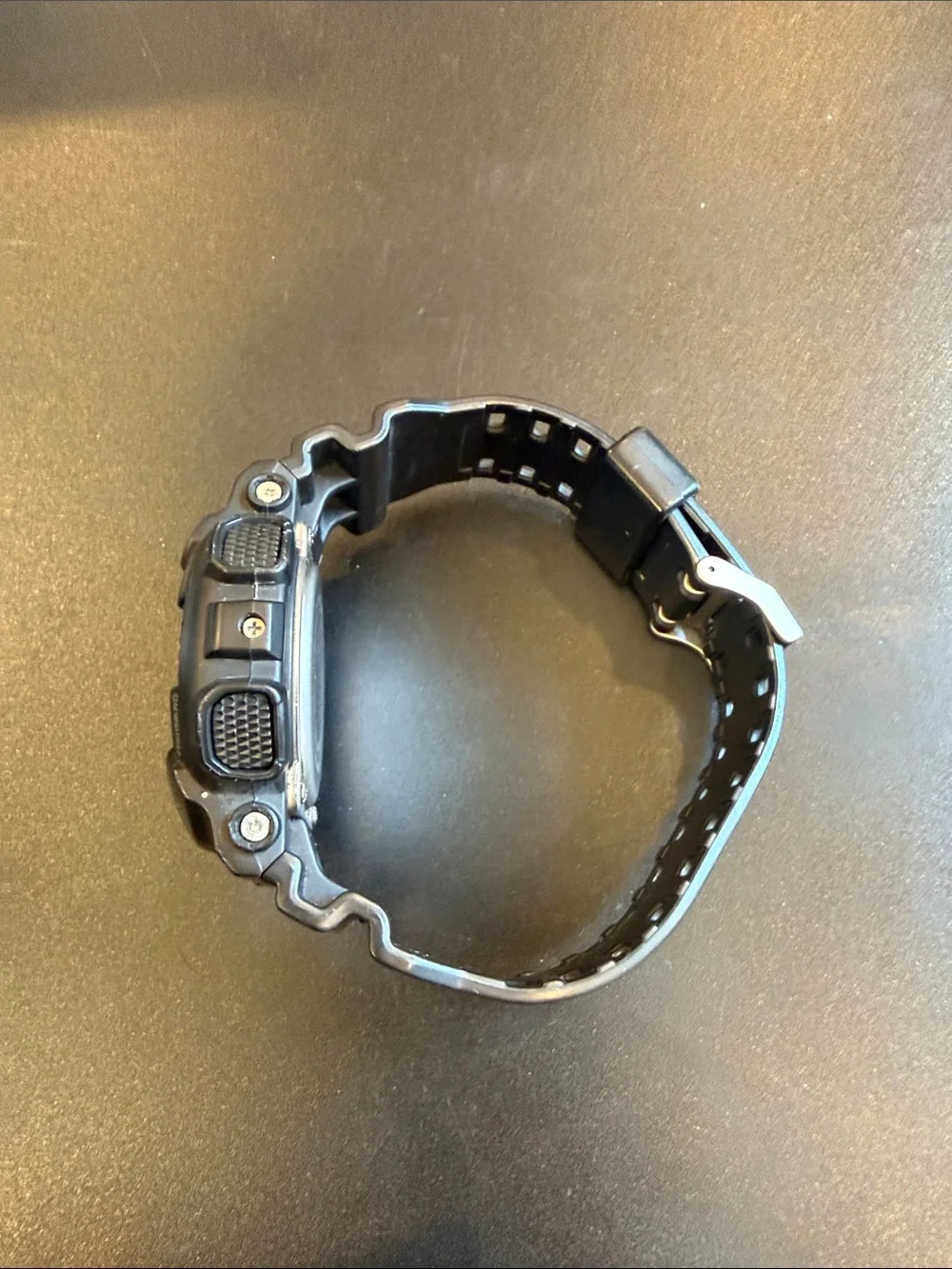 Casio G Shock GD 100 1B Military Black Inverted LCD Digital Watch 200M Works